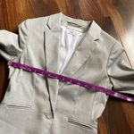 H&M  Silvery Gray Blazer Suit Jacket Single Breasted One Button Photo 7