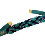 VINTAGE Rope Knot Metallic Turquoise Belt Sz M Photo 1