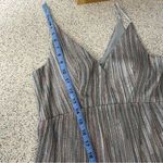 XScape NWT  Metallic Stripe Tiered Spaghetti Strap Maxi Dress Formal Women’s 10 Photo 10