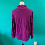 Eileen Fisher Purple Mock Neck Viscose Jersey Knit Long Sleeve Shirt Top Size XL Photo 2