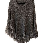 Hem & Thread  Pullover Fringe Poncho Size S/M Photo 0