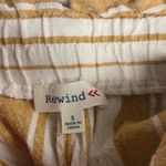 Rewind  Women’s Linen Blend‎ Tan & White Striped Pants Size Small Photo 4