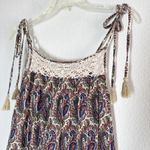 Denim & Supply Ralph Lauren Ralph Lauren Paisley Bohemian Lace Tiered Maxi Dress Small Photo 3