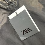 ZARA Black Open Back Semi-Sheer Bodysuit Lingerie Size Medium NEW w TAGS Photo 1