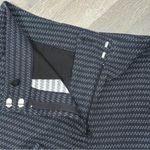 Loft  Striped Cotton Knit High Rise Shorts Four Inch Navy Blue White Size 2 Photo 6