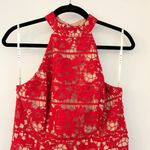 Jarlo London Red Lace Halter Neck Mermaid Flare Long Maxi Dress UK 12/US 8 Photo 2