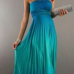 Speechless  Strapless Teal Maxi Dress Photo 0