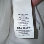 Kate Spade ‎ blossom trim tweed jacket White/ivory Gold Button Blazer 4 Photo 4