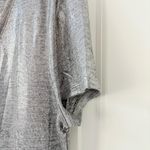 White House | Black Market WHBM Silver V-Neck Women's Top Small Photo 1