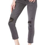 Sam Edelman New High Rise Ripped Straight Leg Stiletto Jeans Xtna Grey Photo 0