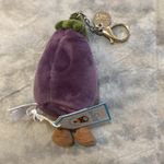 Jellycat Vivacious Eggplant Plushie Bag Charm & Keychain Photo 3