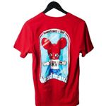 Urban Outfitters Deadmau5 DJ T Shirt Red Medium M Graphic Tee Short Sleeve 100% Cotton Solid Logo Photo 2