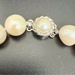 Natural Freshwater Cultured Pearl Knotted Pearl Clasp Bracelet 32.1g. White Photo 4
