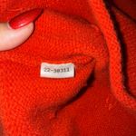 Ann Taylor  Lambswool Sweater Red/Orange Floral Mock Neck Knit Top Women M Cozy Photo 5