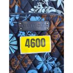 Vera Bradley Tote Bag Quilted Floral Travel Carryall Handbag Blue Brown Photo 14