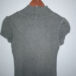 Beautiful Italian S Wool Taupe Capped Sleeve Dress Gray Photo 7