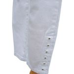 Cache White Denim Rivet Embellished Jean Pant New Crop Stretch White NWT $98 Photo 1