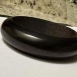 Wooden Handcrafted Wide Bangle Bracelet 8 Inch Brown Wood Photo 6