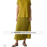 Eileen Fisher Eileen Fisher Linen Jersey Crewneck Tee in Gold Paper Size Large Organic Linen Photo 7