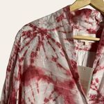 Rococo Sand Ava Rosewood Tie Dye Print Faux Wrap Ruffle Mini Dress Size M Size M Photo 6