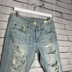 Rag and Bone  The Dre Thrasher Distressed Boyfriend Jeans 28 Light Wash Streetwear Photo 2