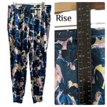 New Adyson Parker Legion Blue Floral Print Modal Blend Lounge Jogger Size Large Photo 3