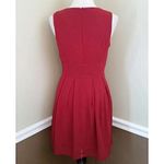 Esley Modcloth  Burgundy Red Wine Lace Sleeveless Pleated Party Dress Small NEW Photo 4