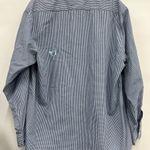 Las Olas  women’s butterfly embroidered large blue long sleeve button up shirt Photo 1