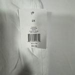 True Craft  White High-Rise Flare Leg Fashion Denim Jeans Pants 2X Plus Size Photo 2