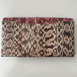 Diane Von Furstenberg  DVF Snakeskin Envelope Clutch Bag in Coral & Beige NEW Photo 1