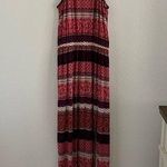 American Eagle Soft & Sexy Festival Boho Gypsy Printed Strappy Slit Dress S Photo 0