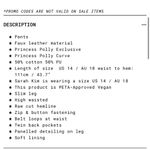 Princess Polly  Macey Pants Black Curve Photo 2