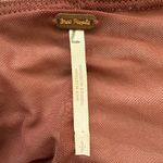 Free People  Reina Floral Velvet Off the Shoulder Top Women's Small Brown Ruched Photo 11