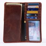 Leather Western Billfold Wallet for Men - Tall Rodeo Bifold - Gift for Cowboys Photo 5