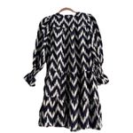Pomander Place Navy Ikat Kenzo Dress XS/S Chevron Blue & White Tiered Tuckernuck Photo 5