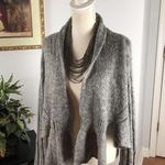 J.Jill Women's Gray Solid Acrylic Long Sleeve Front Tie Cardigan Sweater Size L Photo 1