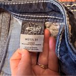 Silver Jeans  Womens 27x33 Blue Aiko Bootcut Low Rise Ripped Stretch Denim Photo 4