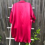 Victoria's Secret VINTAGE Victoria’s Secret Gold Label Rasberry Satin Sleep Shirt M/L Photo 2
