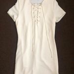 Lulus White Lace Up Dress Photo 2