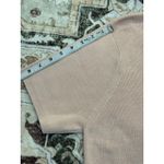 Stephanie Andrews Womens Knit Top Short Sleeve Silk Cotton Blend Pink XL Photo 3