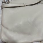 Massimo Dutti NWT  Nappa Leather‎ Bag With Double Strap In Cream Photo 8