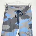 Aerie Gray & Blue Camo Print Mid-rise Drawstring 7/8 Leggings Photo 3