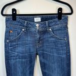 Hudson Jeans Hudson Signature Bootcut Flap Jeans Dark Blue Distressed Stretch Womens Sz 28x29 Photo 2