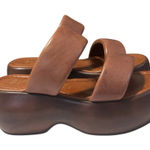 Seychelles  Made in Italy Troublemaker Platform Sandals S(6) Brown 3" Rise Photo 0