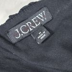 J.Crew  Ruched V-neck‎ top in stretch cotton blend Black M NWT Photo 2