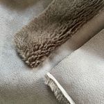 Anthropologie Piper Sweater Coat Suede Knit Brown Small Photo 2