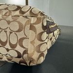 Coach Khaki and Mahogany Signature Tote Photo 14