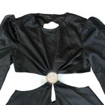 NEW Alamour the Label Romy Dress Black Dress LBD Mini Vacation Silk Sexy Size XL Photo 2