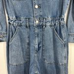 Universal Threads Universal Thread Denim Jumpsuit Wide Leg Long Sleeve Blue 2/R Utility Casual Photo 5