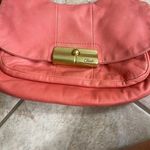 Coach Genuine Kristin Leather Purse - Coral Pink - Luxe Gold Hardware DUST BAG Photo 1